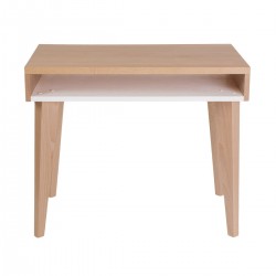 Bureau 3/7 ans casier en bois 6 couleurs au choix