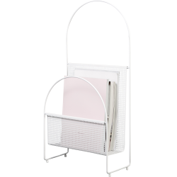 Porte-revue en métal - Blanc