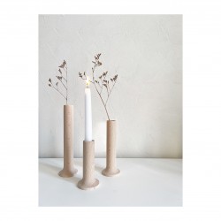 3 chandeliers vases en bois
