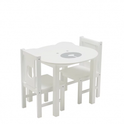 Table ours et ses 2 chaises