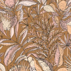 Papier-peint vinyle - Jardin de Bel Air Ocre
