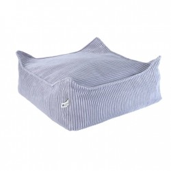 Pouf enfant - Flip gris-bleu