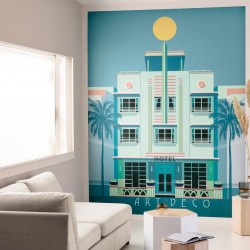 Fresque murale - Hotel Miami