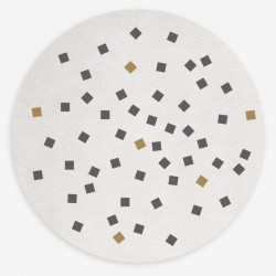 Tapis rond Pointilli