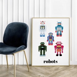 Affiche enfant - Robots