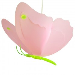 Suspension enfant - Papillon Rose et Vert