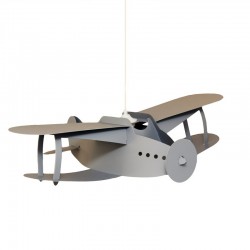 Suspension enfant - Avion Gris