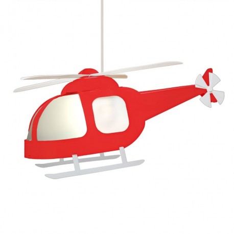 Suspension enfant - Hélicoptère Rouge