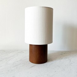 Lampe en bois - Hêtre teinté noyer