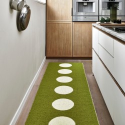 Tapis en plastique Pois - Vert Pomme