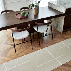 Tapis en plastique Ligne - Beige et Vanille