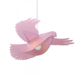 Suspension enfant - Oiseau Rose