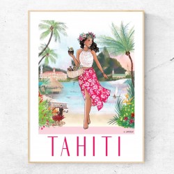 Affiche Madame - Tahiti