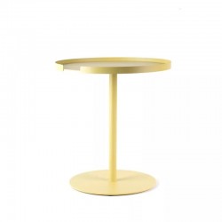 Table d'appoint ronde - Jaune