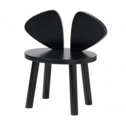 Chaise souris 2/5 ans - Noir