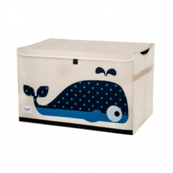 Coffre de rangement baleine bleue