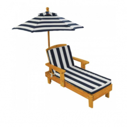 chaise longue de jardin avec parasol