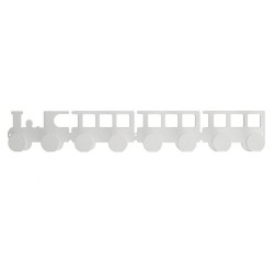 Porte manteaux - Petit train blanc